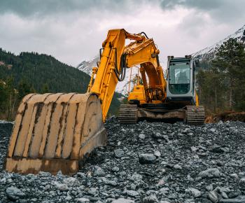 heavy machine in himalayas